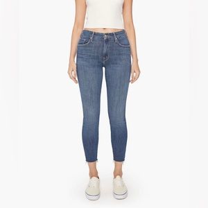 MOTHER The Looker Ankle Fray Denim Jeans Size 26